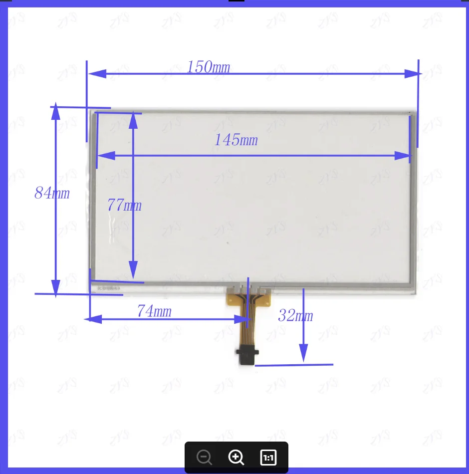 POST JC-1908-6.4 6.4 inch 4-wire change 12lines 150*84mm resistive Touch Panel compatible Navigator TOUCH SCREEN
POST JC-1908-6.4 6.4 inch 4-wire change 12lines 150*84mm resistive Touch Panel compatible Navigator TOUCH SCREEN