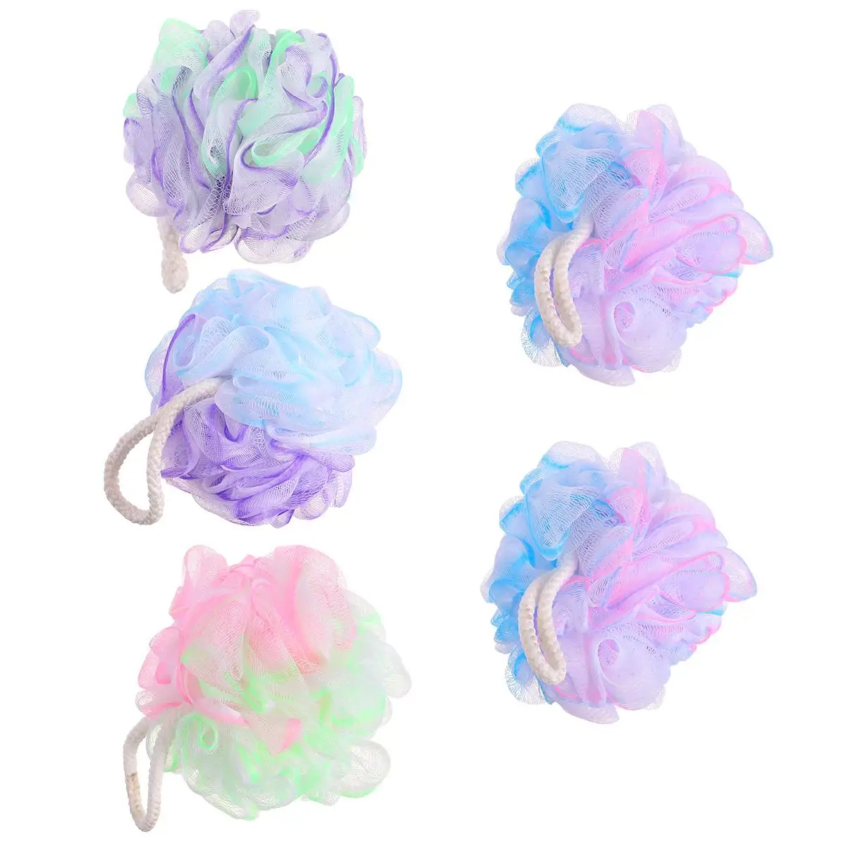5 Pcs Poufs Shower Sponge Super Soft Mesh Large Size Scrubber Clean Body Smooth Skin Bath Scrubber Three Colors
5 Pcs Poufs Shower Sponge Super Soft Mesh Large Size Scrubber Clean Body Smooth Skin Bath Scrubber Three Colors