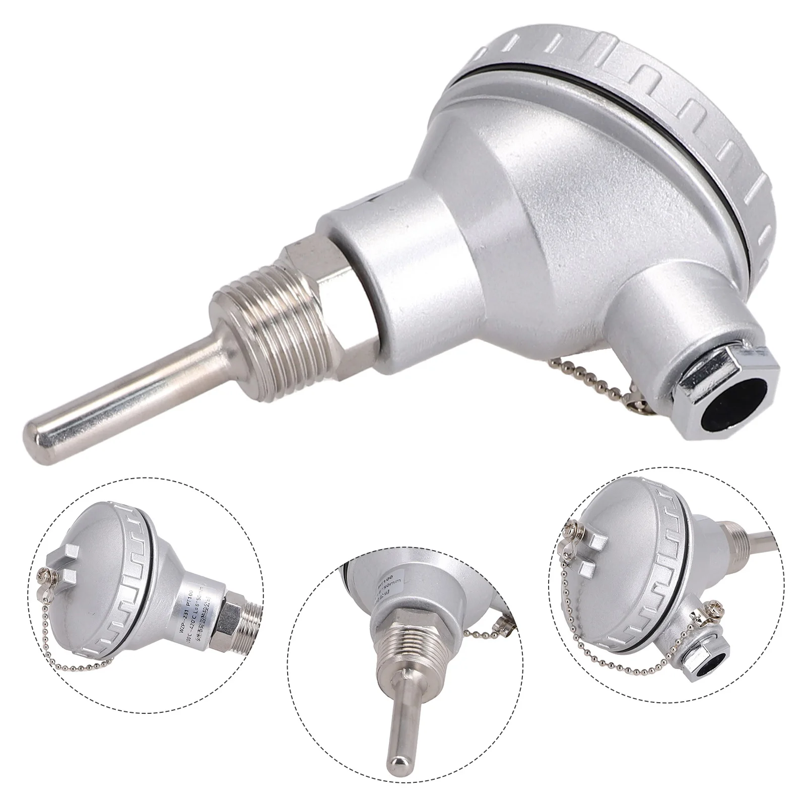 Wide Range Temperature Measurement RTD PT100 Temperature Sensor Probe 12\\ NPT Thread Thermocouple Terminal Head
Wide Range Temperature Measurement RTD PT100 Temperature Sensor Probe 12\\ NPT Thread Thermocouple Terminal Head