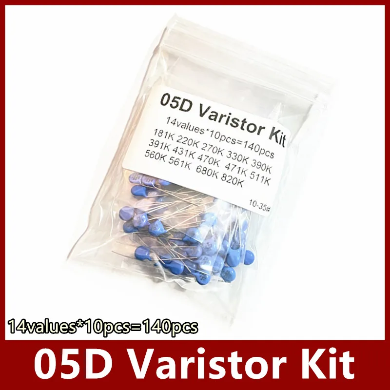 14values*10pcs=140pcs 05D Varistor Kit 181K 330K 270K 220K 390K 391K 431K 470K 471K 511K 560K 561K 680K 820K
14values*10pcs=140pcs 05D Varistor Kit 181K 330K 270K 220K 390K 391K 431K 470K 471K 511K 560K 561K 680K 820K