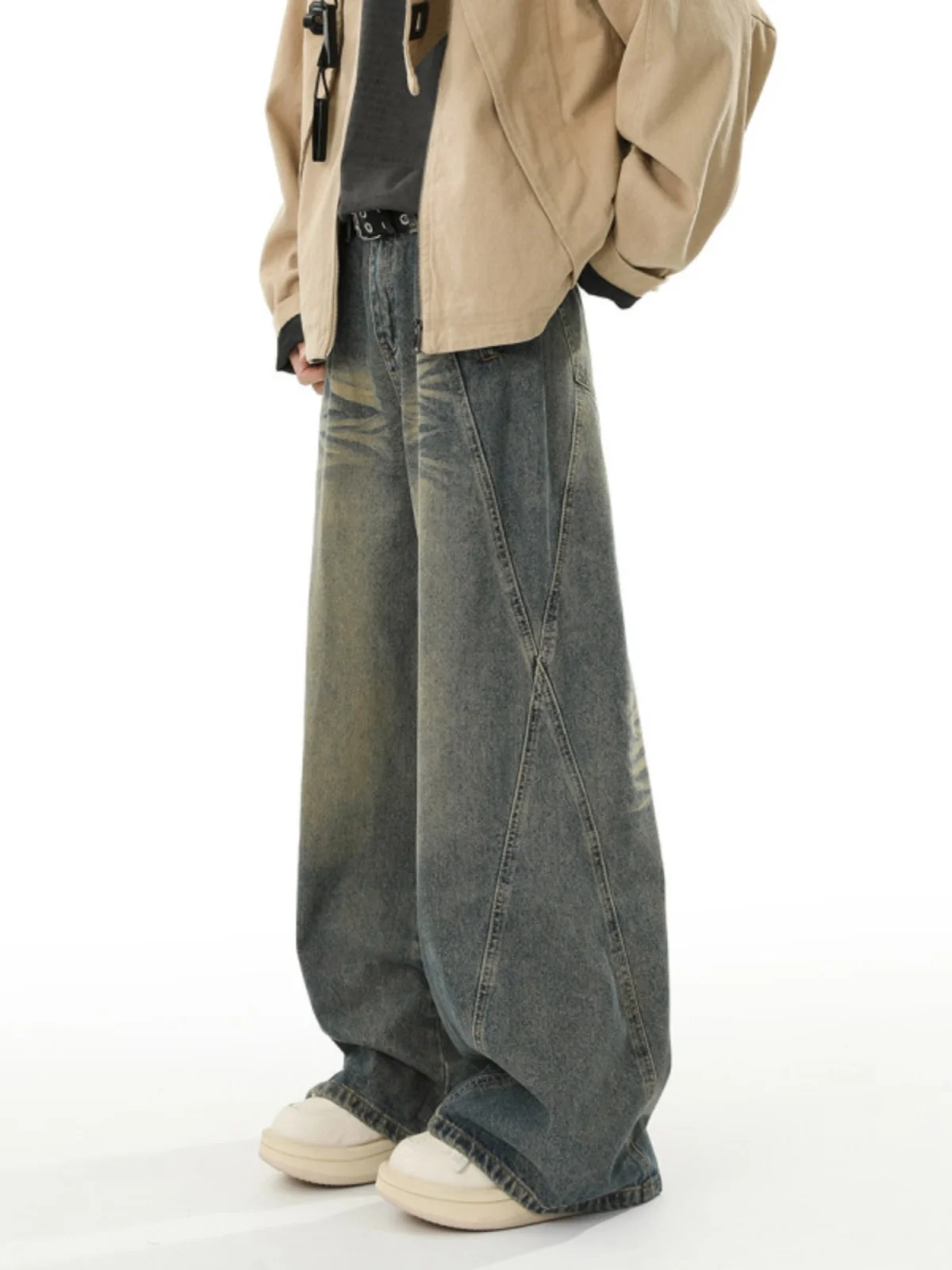 Джинсы Cleanfit с изогнутыми ножками для мужчин и женщин, High Street Fce, внутренние прямые брюки с широкими штанинами, осенне-зимние джинсовые брюки, молодежная мода
Джинсы Cleanfit с изогнутыми ножками для мужчин и женщин, High Street Fce, внутренние прямые брюки с широкими штанинами, осенне-зимние джинсовые брюки, молодежная мода