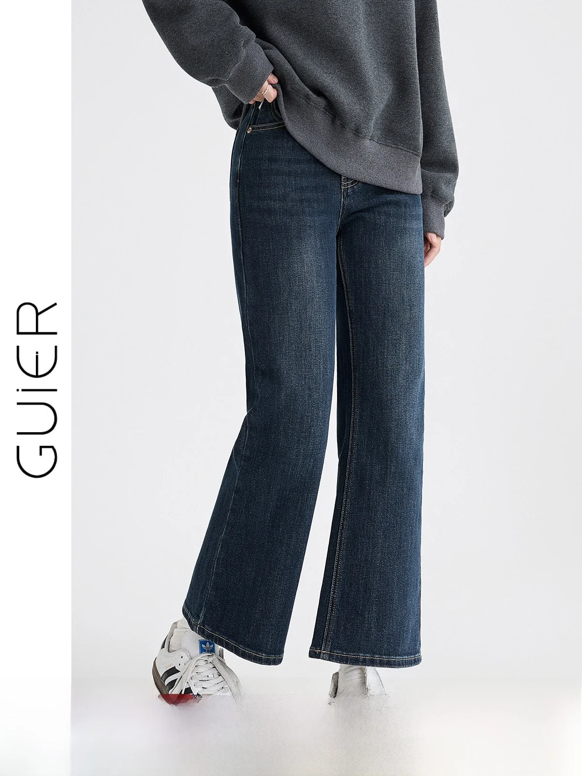 High Waist Slim Fit Flare Jeans Women's Spring 2026 New Style Guier Small Size Micro Flare Denim Pants Retro Pure Color
High Waist Slim Fit Flare Jeans Women's Spring 2026 New Style Guier Small Size Micro Flare Denim Pants Retro Pure Color