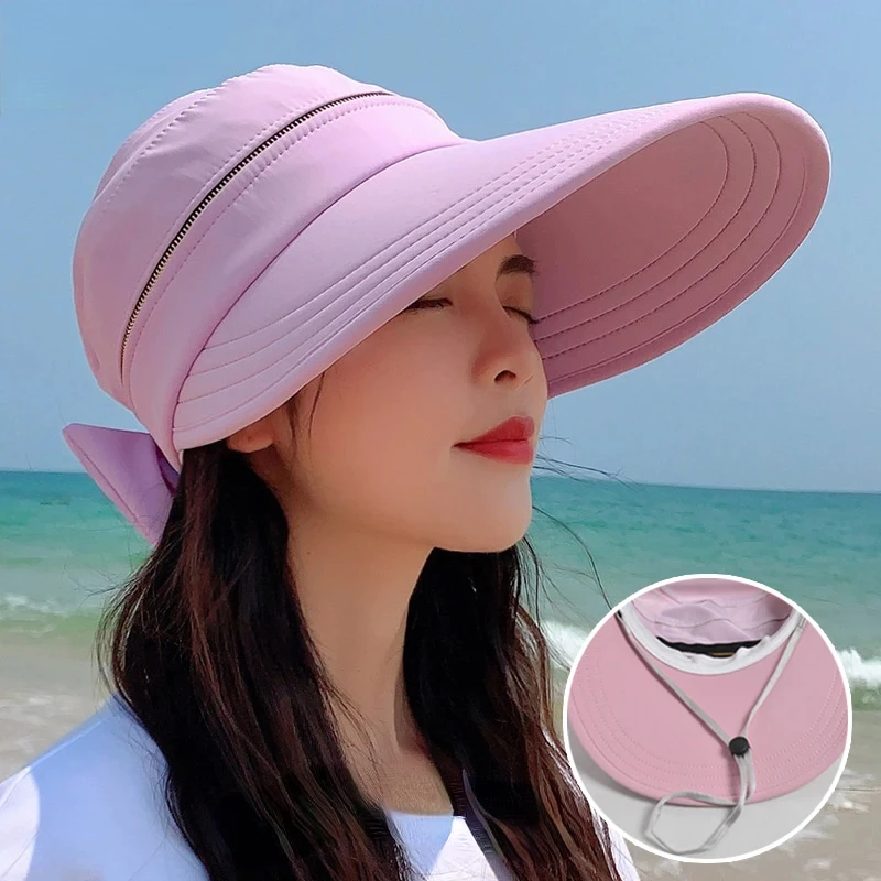 Womens Summer Hat Removable Cap Top with Zipper Empty Top Hat Cycilng Anti-UV Sun Hats Ladies Foldable Big Brim Hat Visor Caps
Womens Summer Hat Removable Cap Top with Zipper Empty Top Hat Cycilng Anti-UV Sun Hats Ladies Foldable Big Brim Hat Visor Caps
