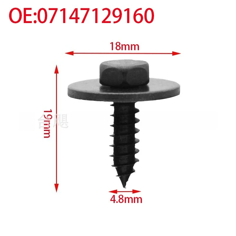 10PC FOR BMW E90 Car Bumper Splash Guard Bolt Metal Retaining Clip OEM:07147129160
10PC FOR BMW E90 Car Bumper Splash Guard Bolt Metal Retaining Clip OEM:07147129160