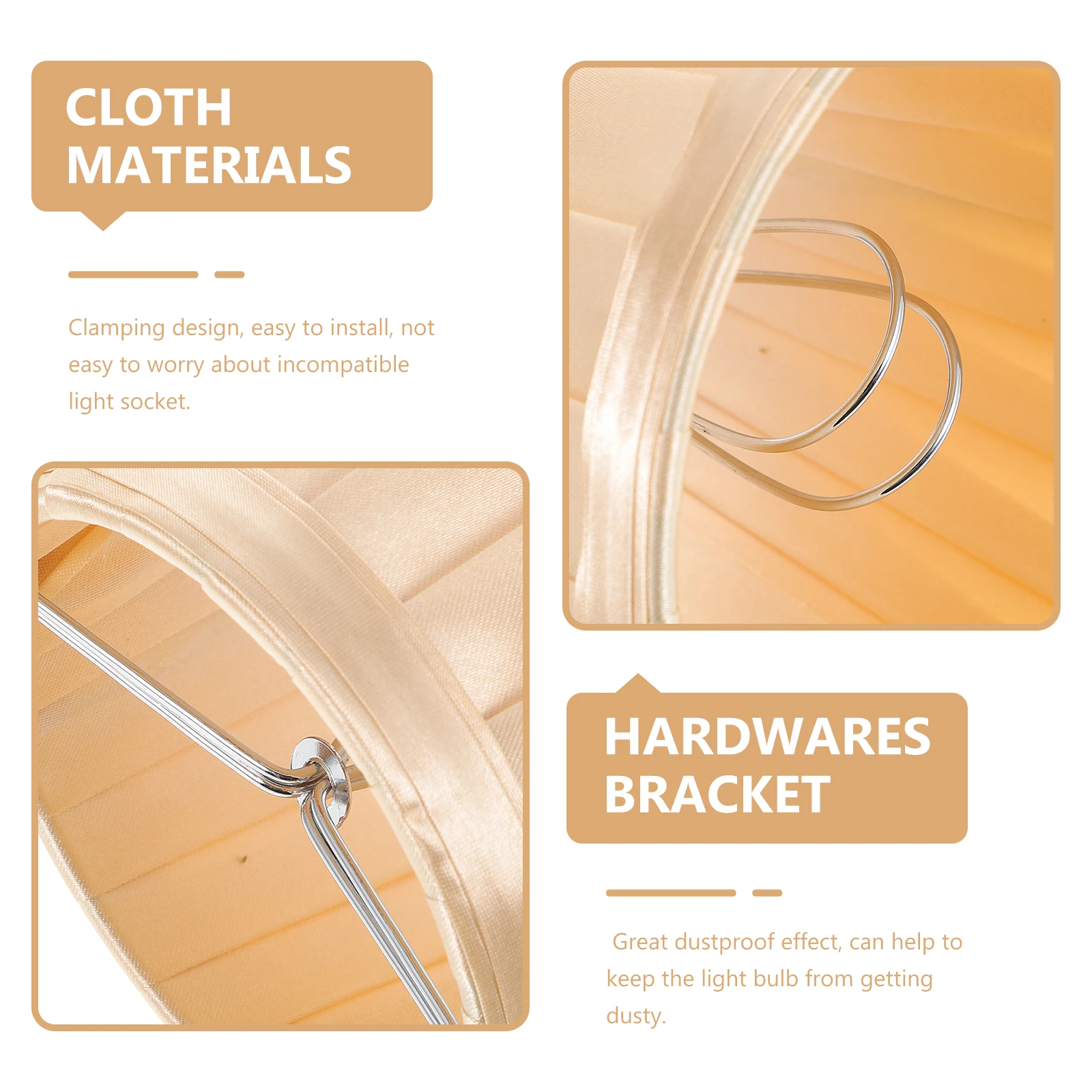 Barrel Lamp Shade Cloth Lampshade For Ceiling Wall Bedside Lamp Dustproof Replacement Clamp Design Easy Install Lighting
Barrel Lamp Shade Cloth Lampshade For Ceiling Wall Bedside Lamp Dustproof Replacement Clamp Design Easy Install Lighting