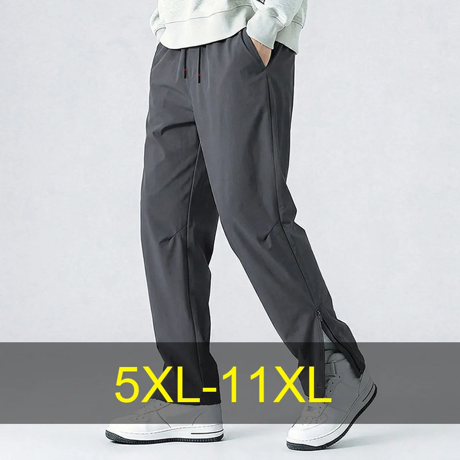 Summer Quick-drying Pants Men 11XL Plus Size Thin Pants Fashion Casual Leg Split Design Pants Male Big Size Summer Trousers
Summer Quick-drying Pants Men 11XL Plus Size Thin Pants Fashion Casual Leg Split Design Pants Male Big Size Summer Trousers