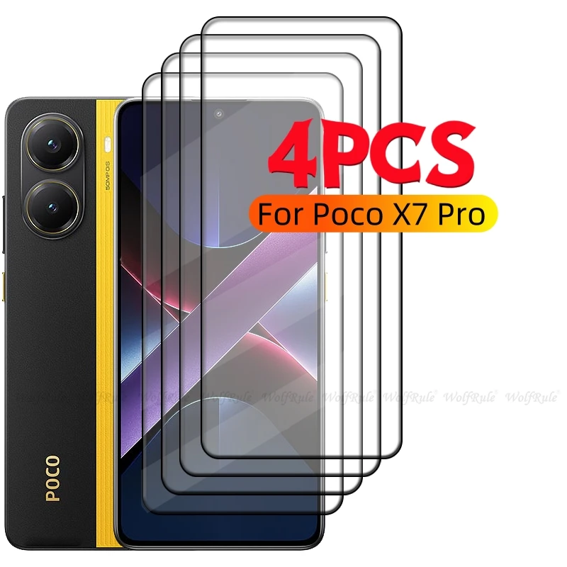 4pcs For Poco X7 Pro Glass Xiaomi Poco X7 Pro Tempered Glass Full Cover Glue Protective 9H HD Film Screen Protector Poco X7 Pro
4pcs For Poco X7 Pro Glass Xiaomi Poco X7 Pro Tempered Glass Full Cover Glue Protective 9H HD Film Screen Protector Poco X7 Pro