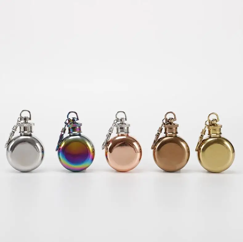 50pcs 1oz 28ml Mini Stainless Steel Round Hip Flask with Keychain Liquor Alcohol Whiskey Wine Pot Small Flasks Drinkware ni496
50pcs 1oz 28ml Mini Stainless Steel Round Hip Flask with Keychain Liquor Alcohol Whiskey Wine Pot Small Flasks Drinkware ni496