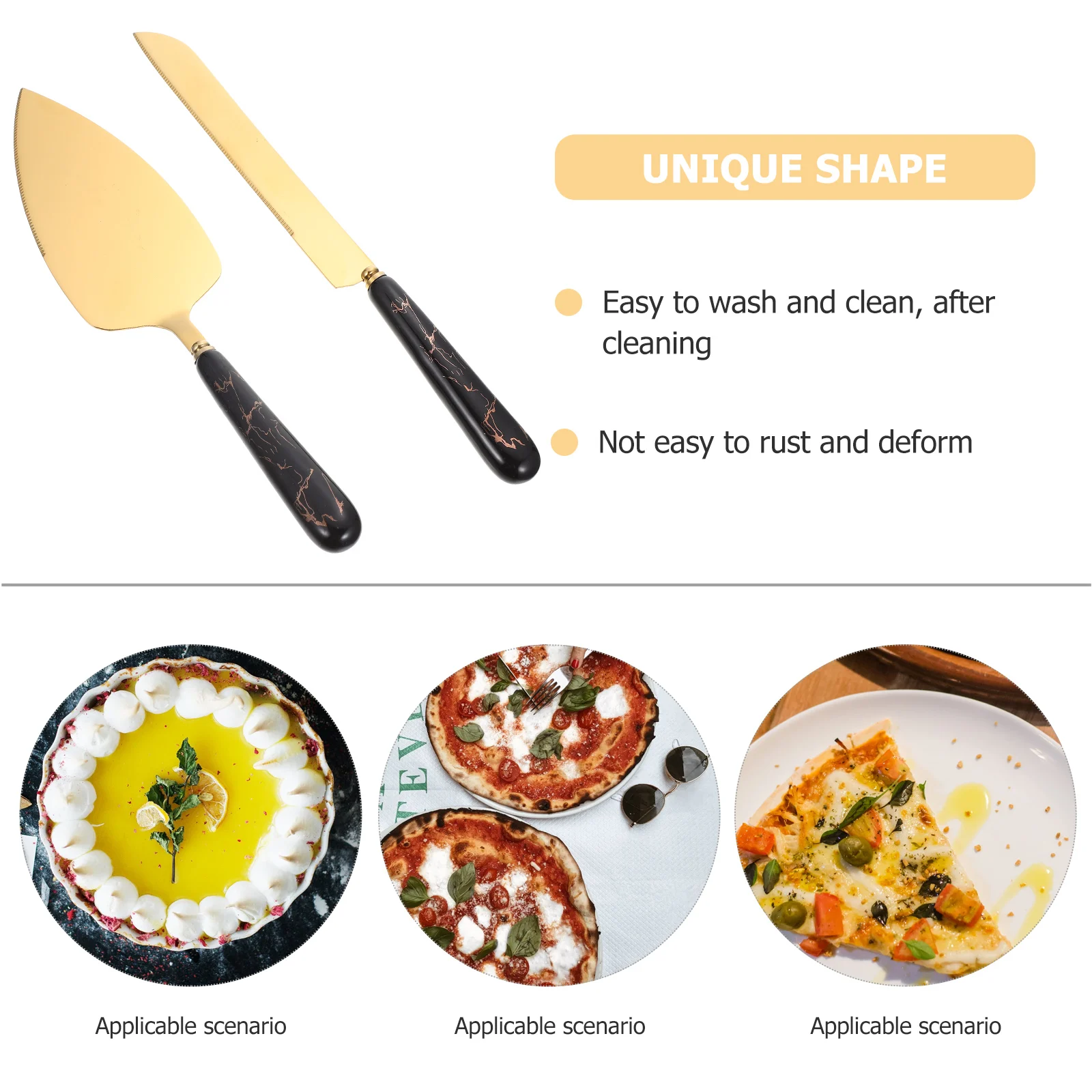 Cake Knife Spatula Set Ceramic H Stainless Steel Baking Tools Party Server Practical Easy Wash Delicate Design
Cake Knife Spatula Set Ceramic H Stainless Steel Baking Tools Party Server Practical Easy Wash Delicate Design