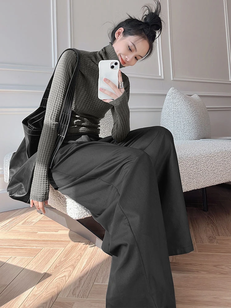 Широкие брюки Sli с высокой талией из полиэстера, весна 2026, повседневные брюки для женщин, модные, удлиненные, стройнящие, корректирующие фигуру
Широкие брюки Sli с высокой талией из полиэстера, весна 2026, повседневные брюки для женщин, модные, удлиненные, стройнящие, корректирующие фигуру