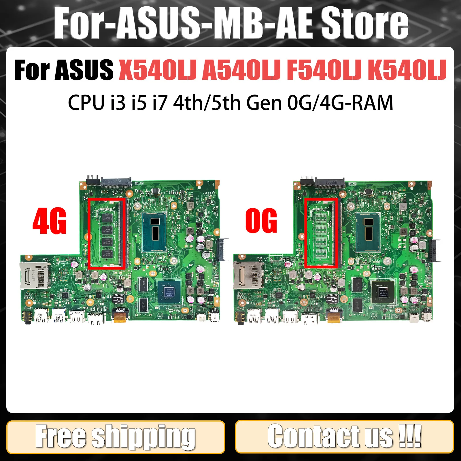 Материнская плата для ноутбука ASUS X540LJ R540LA X540L X540LA, материнская плата A540L F540L, процессор новейшего поколения i3 i5 i7, 100% тестирование
Материнская плата для ноутбука ASUS X540LJ R540LA X540L X540LA, материнская плата A540L F540L, процессор новейшего поколения i3 i5 i7, 100% тестирование