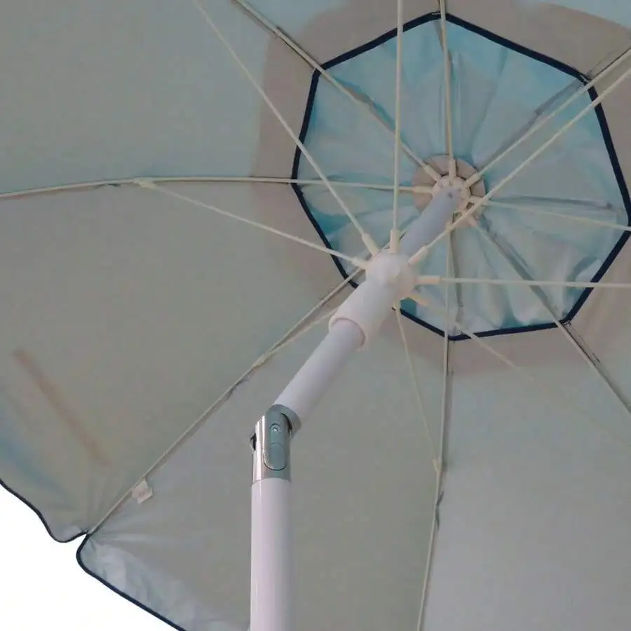 6.5 Feet UV Protection Beach Umbrella With Tilt Function Turquoise Sun Shade For Outdoor Patio
6.5 Feet UV Protection Beach Umbrella With Tilt Function Turquoise Sun Shade For Outdoor Patio