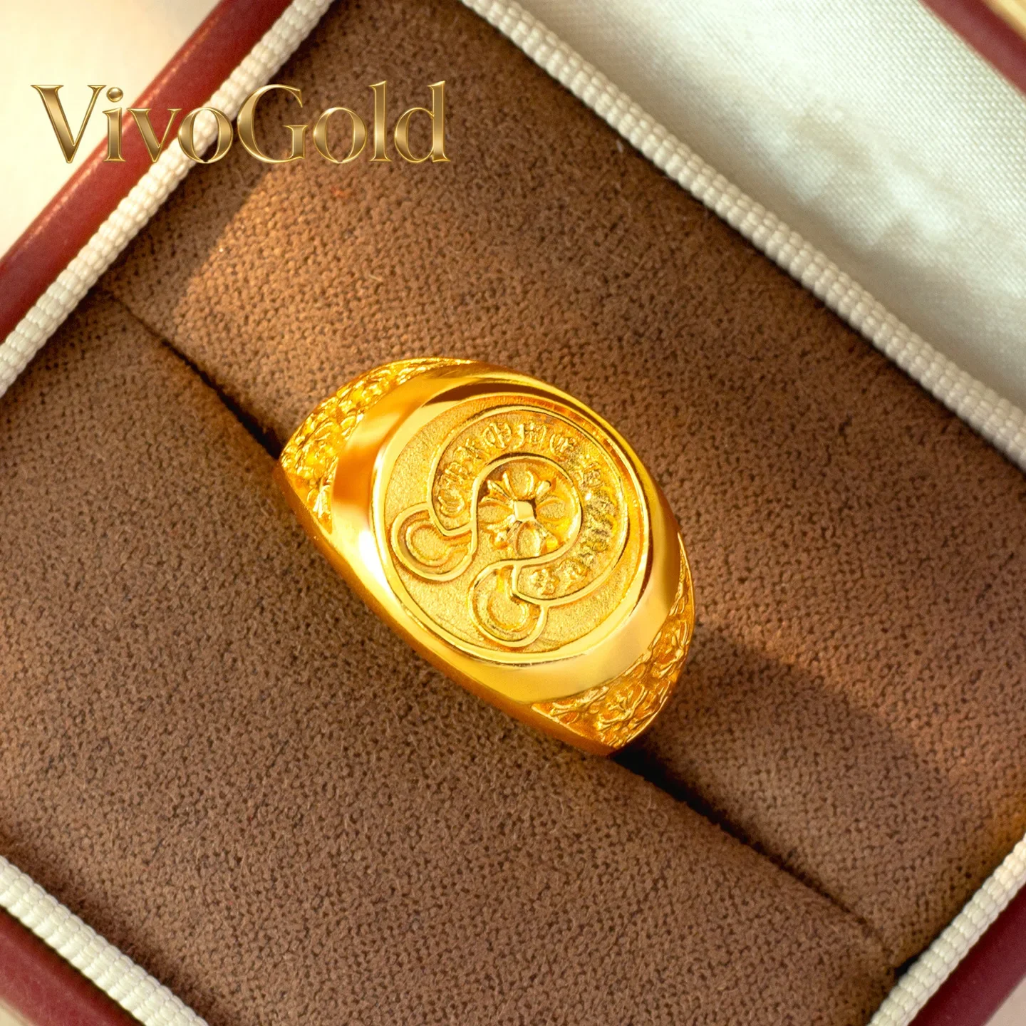 VivoGoldNew Chinese style 24K real gold oval 9999 ring women's ancient retro palace style opening adjustment ring bracelet
VivoGoldNew Chinese style 24K real gold oval 9999 ring women's ancient retro palace style opening adjustment ring bracelet