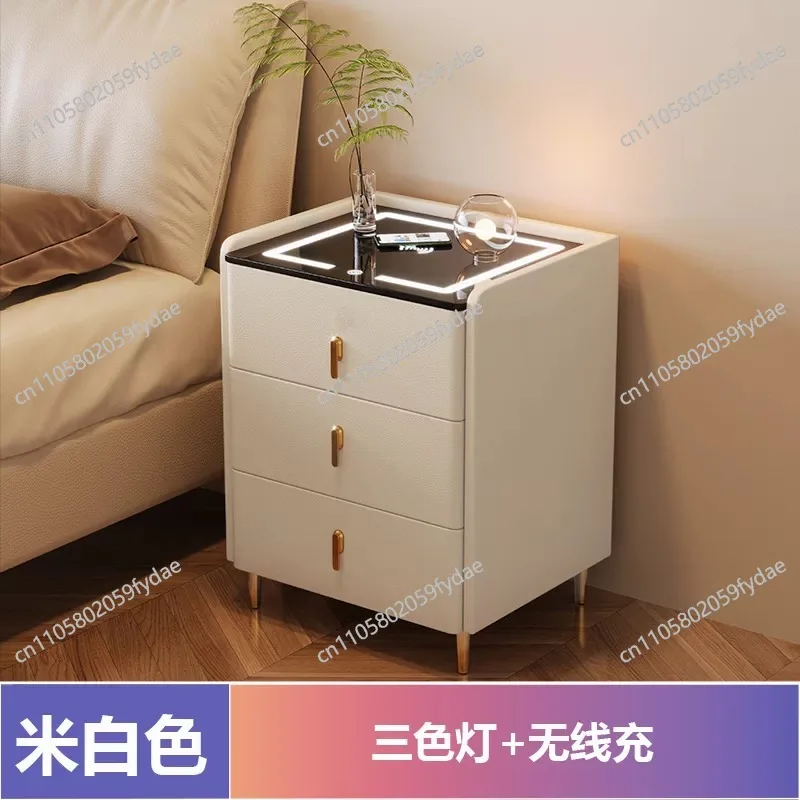 Smart Bedside Table Modern Simple Light Luxury Household Bedroom Storage Multifunctional Solid Wood Bedside Table
Smart Bedside Table Modern Simple Light Luxury Household Bedroom Storage Multifunctional Solid Wood Bedside Table