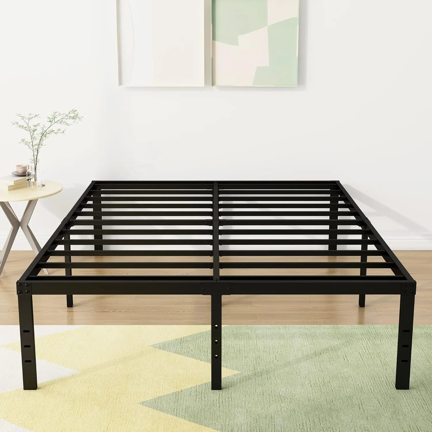 18 Inch Full Size Metal Bed Frame Heavy Duty No Box Spring Needed Black
18 Inch Full Size Metal Bed Frame Heavy Duty No Box Spring Needed Black