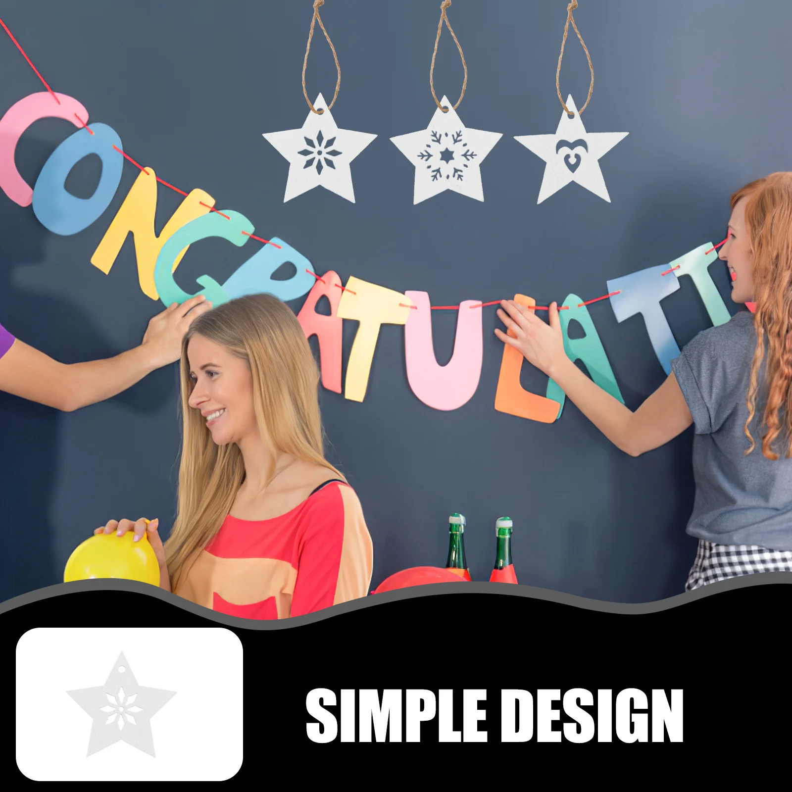 50Pcs Wooden Pentagram Shape Pendant DIY Craft White Smooth Surface Home Party Decoration Hanging Ornament Wall Hanging Pendant
50Pcs Wooden Pentagram Shape Pendant DIY Craft White Smooth Surface Home Party Decoration Hanging Ornament Wall Hanging Pendant