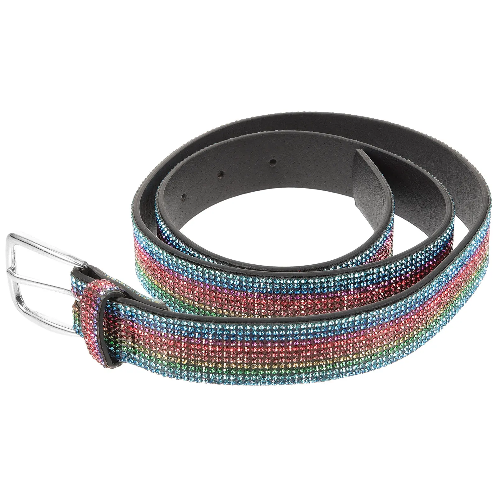 Rainbow Rhinestone Waist Belt Chic Adjustable Buckle Waist Belt for Women Jeans Pants Dresses Fashionable Accessory
Rainbow Rhinestone Waist Belt Chic Adjustable Buckle Waist Belt for Women Jeans Pants Dresses Fashionable Accessory