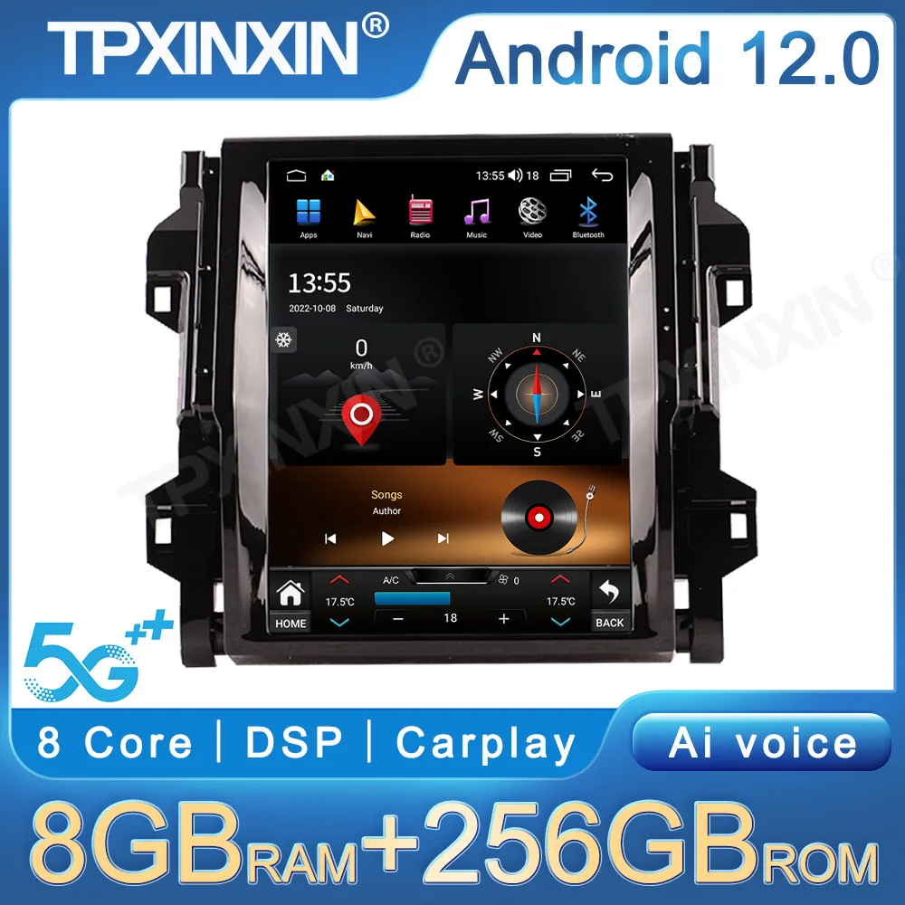 Qualcomm 665 For Toyota Fortuner 2018-2020 Android12 Car GPS Navigation Stereo Multimedia Player Auto Radio Wireless Carplay DSP
Qualcomm 665 For Toyota Fortuner 2018-2020 Android12 Car GPS Navigation Stereo Multimedia Player Auto Radio Wireless Carplay DSP