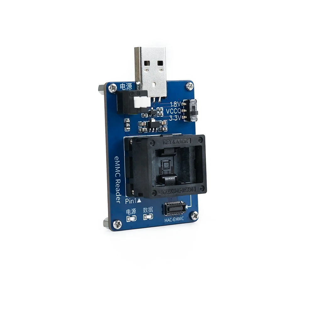 Модуль EMMC Программирование EMMC для адаптера считывателя EMMC Switch HAC
Модуль EMMC Программирование EMMC для адаптера считывателя EMMC Switch HAC