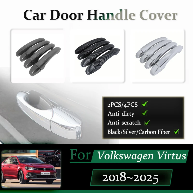 4PCS For Volkswagen Virtus Polo Sedan Škoda Slavia 2018~2025 Car Door Handle Covers Anti-dusty Chromium Styling Auto Accessories
4PCS For Volkswagen Virtus Polo Sedan Škoda Slavia 2018~2025 Car Door Handle Covers Anti-dusty Chromium Styling Auto Accessories