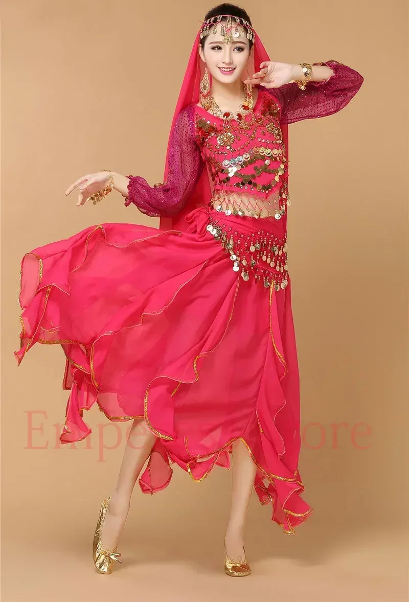 4pcs Set Costumes Egypt Performance Tribal Bollywood Costume Indian Adult Woman Bellydance Clothing Womens Belly Dancing Costume
4pcs Set Costumes Egypt Performance Tribal Bollywood Costume Indian Adult Woman Bellydance Clothing Womens Belly Dancing Costume