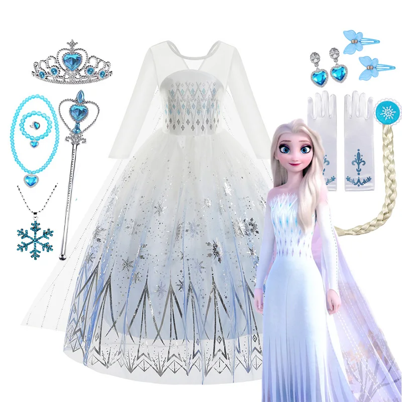 Платье принцессы Эльзы из мультфильма «Холодное сердце» для девочек, сетчатый костюм Снежной королевы, карнавальный костюм для вечеринки, детская одежда на Хэллоуин, наряды для дня рождения
Платье принцессы Эльзы из мультфильма «Холодное сердце» для девочек, сетчатый костюм Снежной королевы, карнавальный костюм для вечеринки, детская одежда на Хэллоуин, наряды для дня рождения
