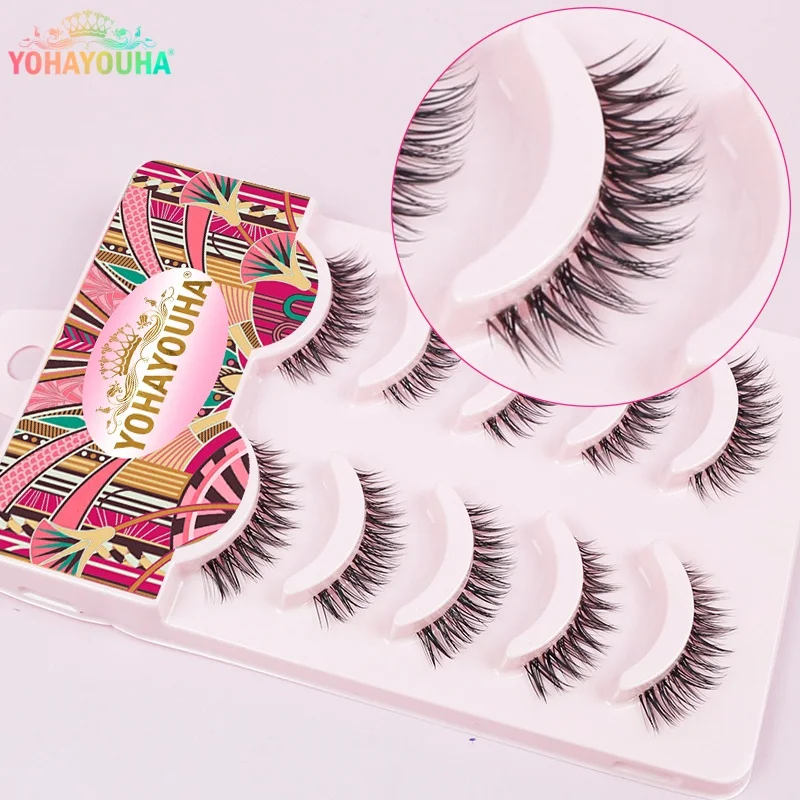 YOHAYOUHA 10mm 5pairs Cat Eye Flexi Clear Strips Natural Short Lashes Thin Soft Reusable Easy Apply Fasle Eyelash Korean Make Up
YOHAYOUHA 10mm 5pairs Cat Eye Flexi Clear Strips Natural Short Lashes Thin Soft Reusable Easy Apply Fasle Eyelash Korean Make Up