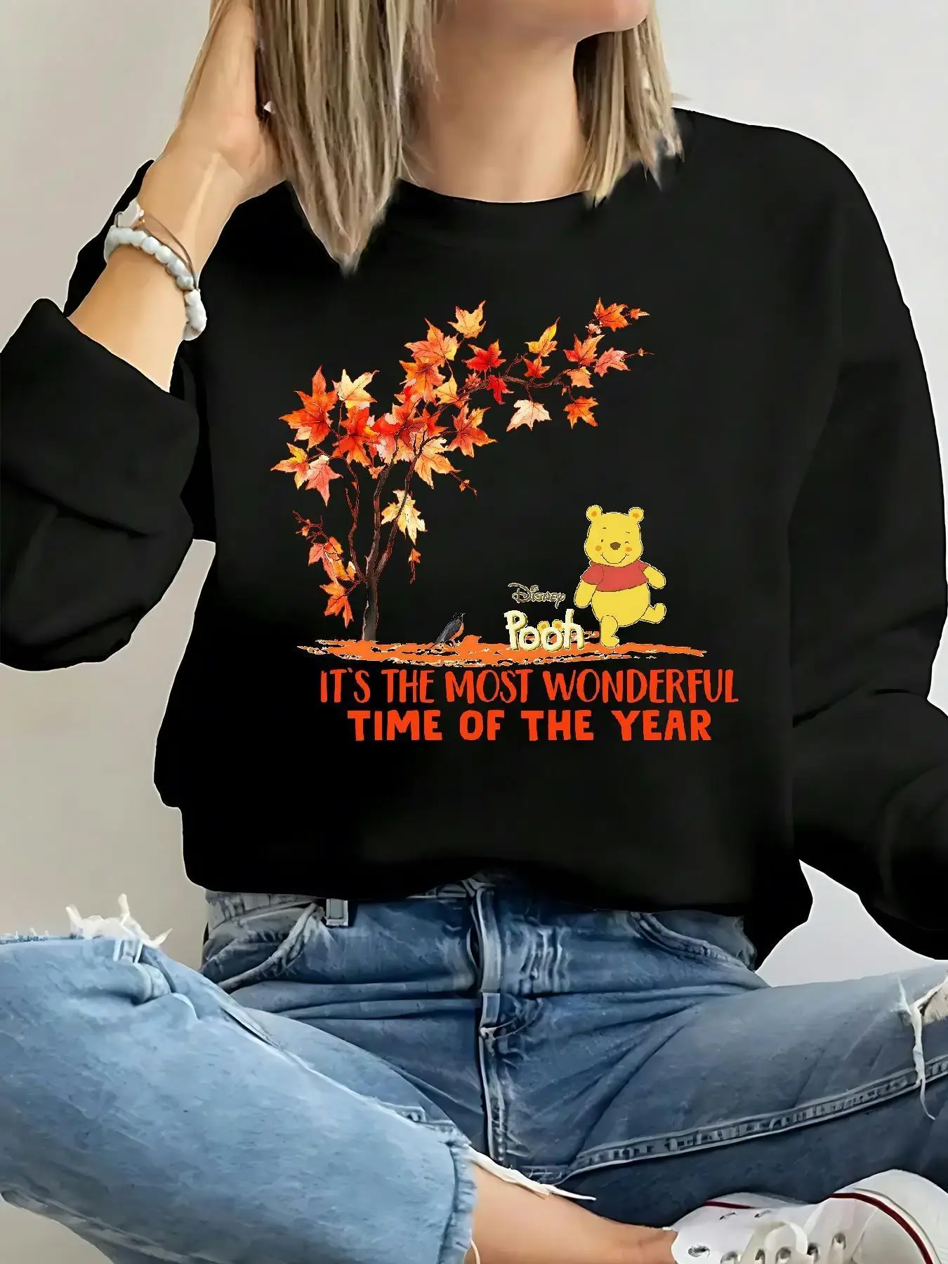 Женская хлопковая толстовка с капюшоном Disney Winnie The Pooh, пуловер, повседневный осенне-зимний уютный флисовый топ большого размера с длинными рукавами
Женская хлопковая толстовка с капюшоном Disney Winnie The Pooh, пуловер, повседневный осенне-зимний уютный флисовый топ большого размера с длинными рукавами