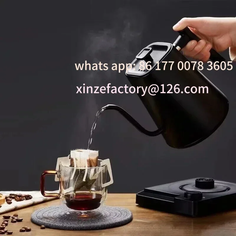Customizable 1200W Gooseneck Electric Kettle with Temperature Control Electric Kettle for Coffee and Tea Kettle Coffee Pot
Customizable 1200W Gooseneck Electric Kettle with Temperature Control Electric Kettle for Coffee and Tea Kettle Coffee Pot