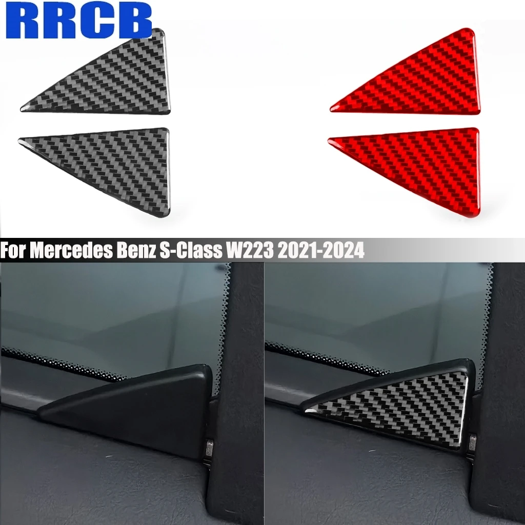 Carbon Fiber Car Accessories C-pillar Window Decorative Interior Cover Sticker Trim For Mercedes Benz S-Class W223 2021-2024
Carbon Fiber Car Accessories C-pillar Window Decorative Interior Cover Sticker Trim For Mercedes Benz S-Class W223 2021-2024