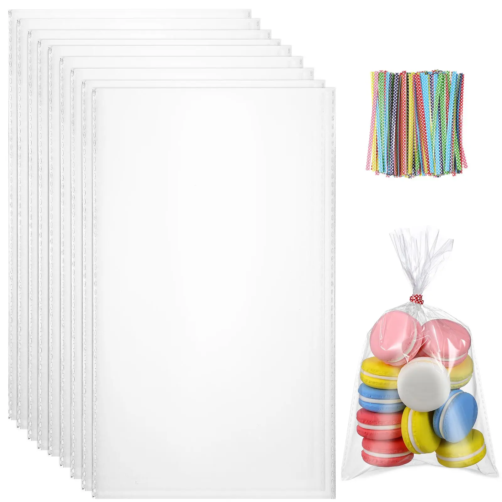 300 Pcs Glassine Bags Ties Set Reusable OPP Food Sealing Clear Gift C y Treat Snack Party Favor Small Packaging
300 Pcs Glassine Bags Ties Set Reusable OPP Food Sealing Clear Gift C y Treat Snack Party Favor Small Packaging