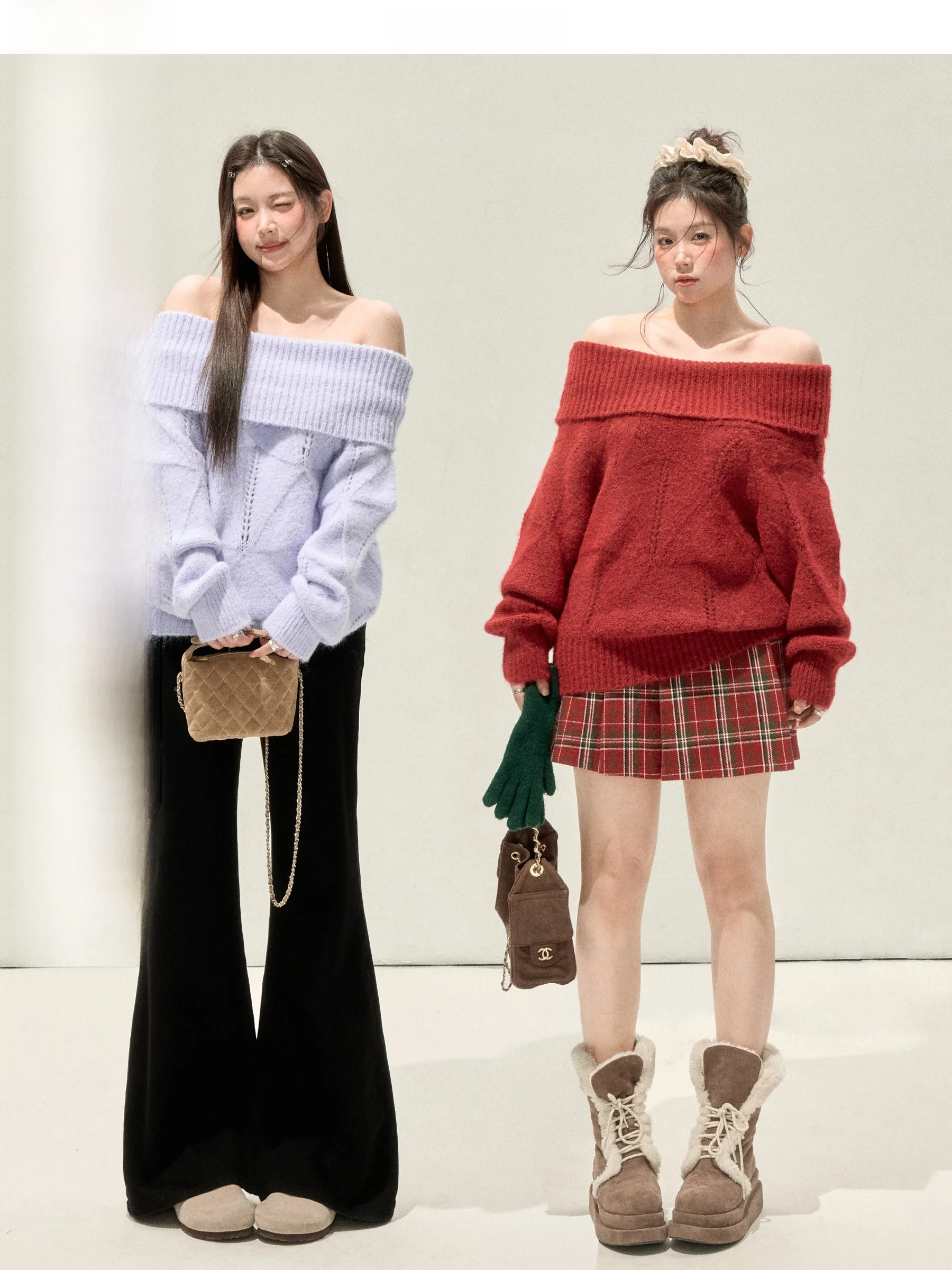 Jiu Studio Korean Sle Loose One oulder Sweater plus Size Knitted Top for Curvy Women Thiened Long Sve Winter Wear
Jiu Studio Korean Sle Loose One oulder Sweater plus Size Knitted Top for Curvy Women Thiened Long Sve Winter Wear