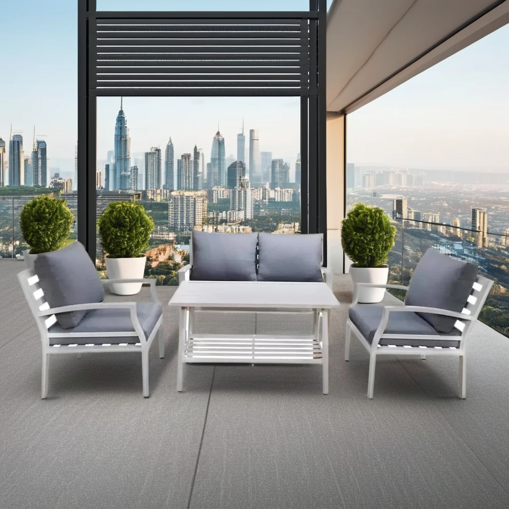 All-Weather Waterproof Aluminum Garden Set Sectional Sofa Collection for Outdoor Living Room Hotel Use
All-Weather Waterproof Aluminum Garden Set Sectional Sofa Collection for Outdoor Living Room Hotel Use