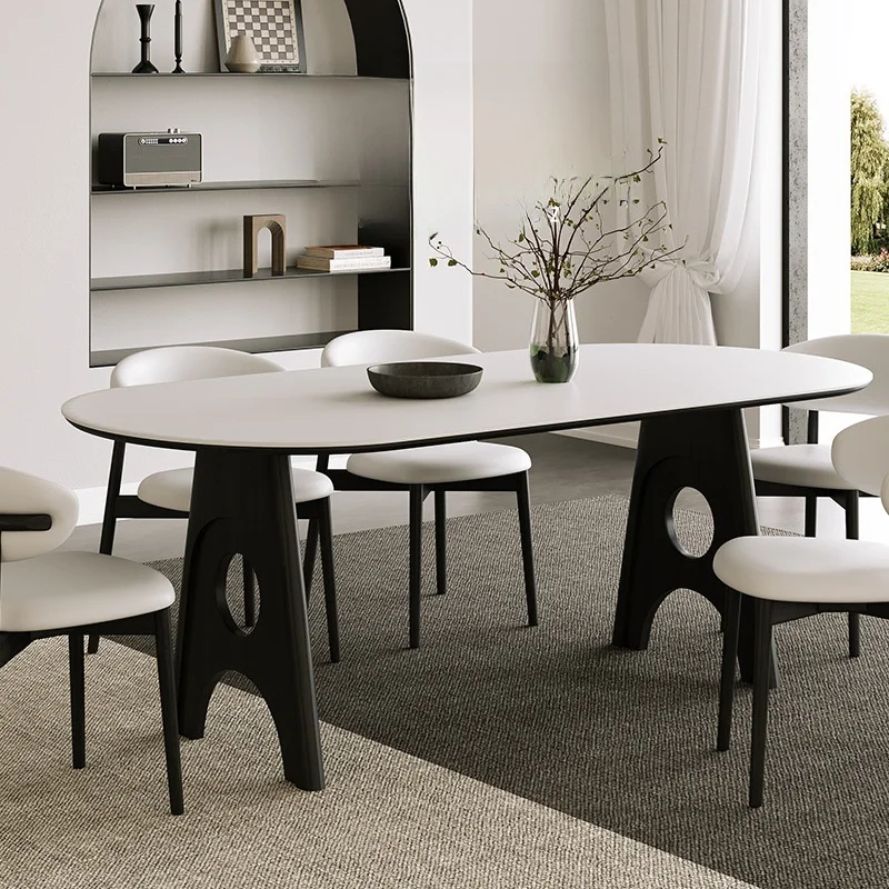 !@Italian Minimalist Modern Rock Slab Dining Set, Retro Wabi-sabi Style, Oval, Small Apartment
!@Italian Minimalist Modern Rock Slab Dining Set, Retro Wabi-sabi Style, Oval, Small Apartment