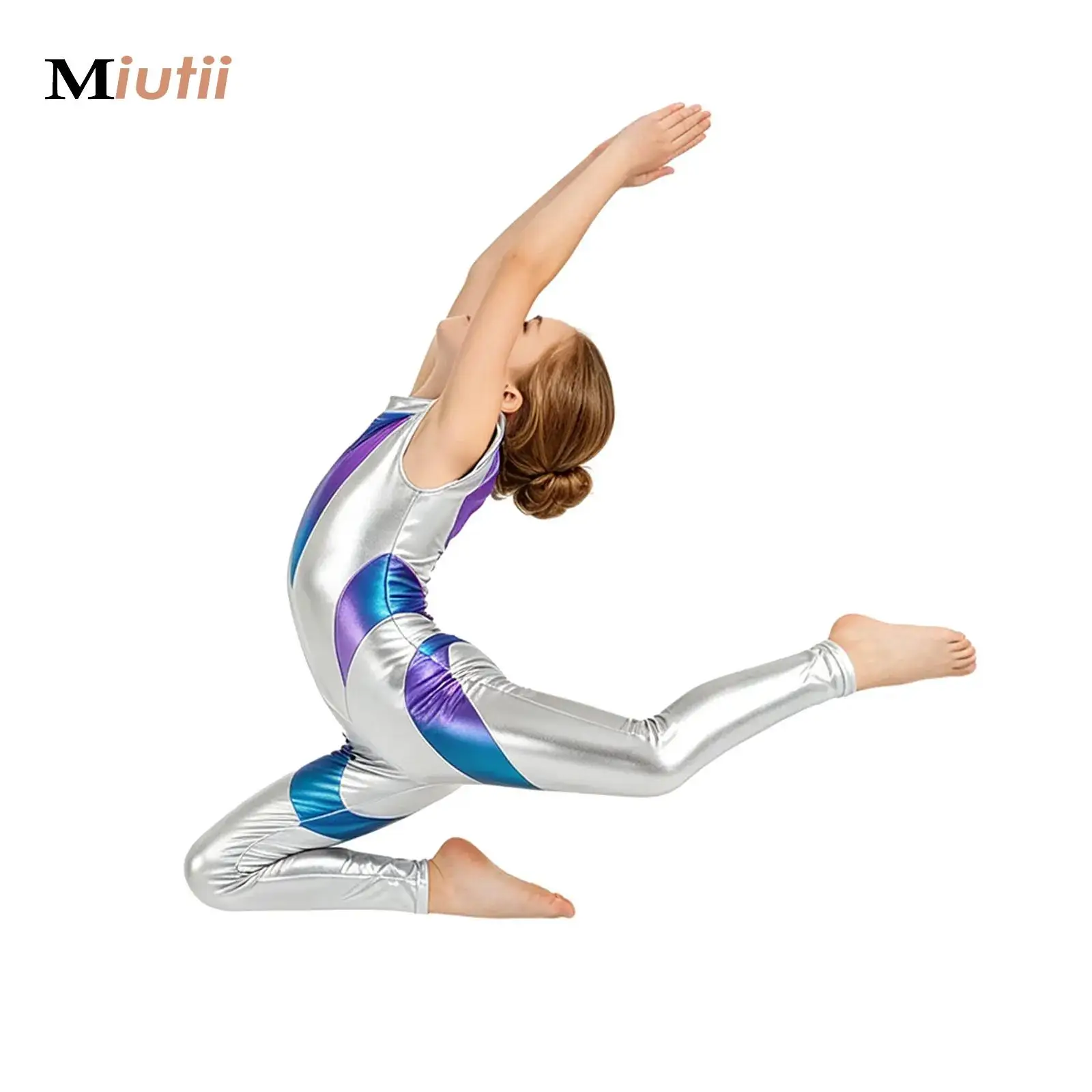 Kids Girls Sleeveless Leotard Boys Ballet Bodysuit Shiny Metallic Gymnastics Tank One-piece Unitards Child Color Block Jumpsuit
Kids Girls Sleeveless Leotard Boys Ballet Bodysuit Shiny Metallic Gymnastics Tank One-piece Unitards Child Color Block Jumpsuit