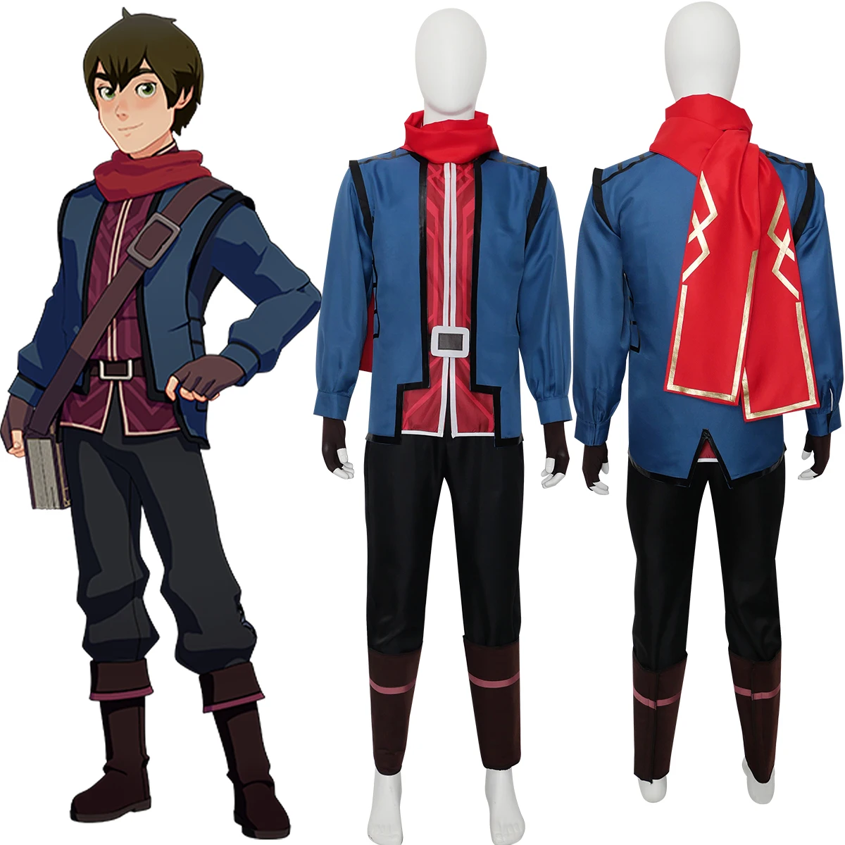 The Dragon Prince Cosplay Prince of Katolis Callum Cosplay Costume Uniform Outfit Halloween Theme Party
The Dragon Prince Cosplay Prince of Katolis Callum Cosplay Costume Uniform Outfit Halloween Theme Party