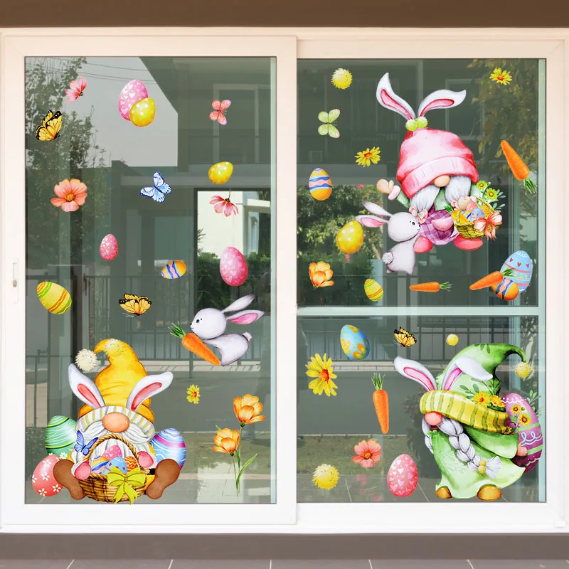 Easter Window Stickers Cute Gnome Rabbit Egg Glass Stickers Happy Easter Party Home DIY Decoration Kids Room Bedroom Wall Decals
Easter Window Stickers Cute Gnome Rabbit Egg Glass Stickers Happy Easter Party Home DIY Decoration Kids Room Bedroom Wall Decals