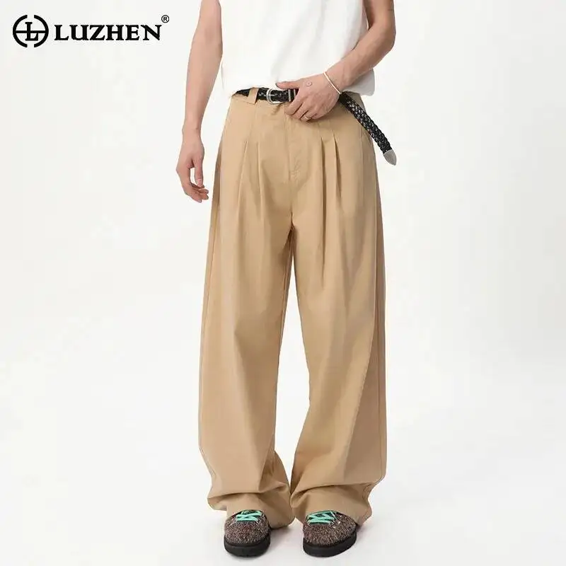 LUZHEN 2026 New Solid Color High Quality Loose Straight Casual Pants Men's Trendy Original Wide Leg Elegant Male Trousers JY7269
LUZHEN 2026 New Solid Color High Quality Loose Straight Casual Pants Men's Trendy Original Wide Leg Elegant Male Trousers JY7269