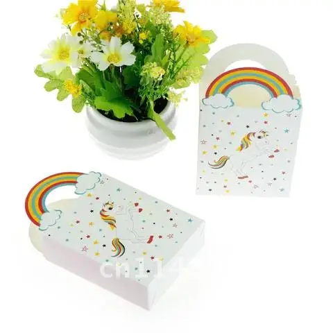 10 Pieces Unicorn Baby Shower Gift Bags Rainbow Candy Box With Handle Birthday Party Supplies Kid Favor
10 Pieces Unicorn Baby Shower Gift Bags Rainbow Candy Box With Handle Birthday Party Supplies Kid Favor