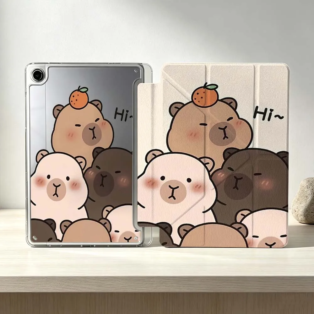 Cartoon Fun Capybara For Samsung Galaxy Tab S10 S9 S8 S7 S6 A11 A10 A9 FE Plus Lite Foldable 3Y Tablet Case Soft
Cartoon Fun Capybara For Samsung Galaxy Tab S10 S9 S8 S7 S6 A11 A10 A9 FE Plus Lite Foldable 3Y Tablet Case Soft