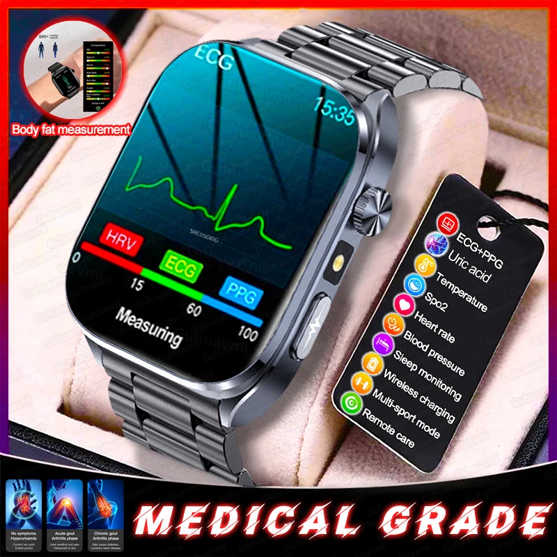 NEW Heart Health Analysis Nursing level Body composition analysis Smart Watch Lipids blood pressure Smart Watches For Men 2025
NEW Heart Health Analysis Nursing level Body composition analysis Smart Watch Lipids blood pressure Smart Watches For Men 2025