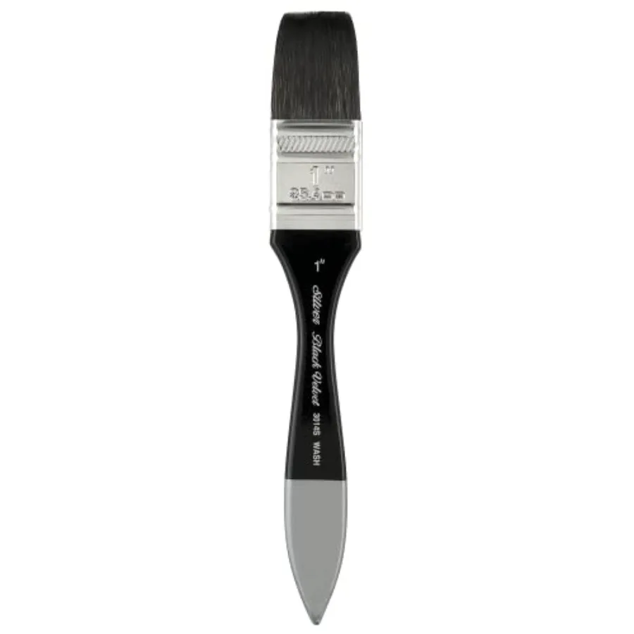 Silver Brush 3014S-1 Black Velvet Short Handle Blend Squirrel and Risslon Brush, Wide Wash Blender
Silver Brush 3014S-1 Black Velvet Short Handle Blend Squirrel and Risslon Brush, Wide Wash Blender