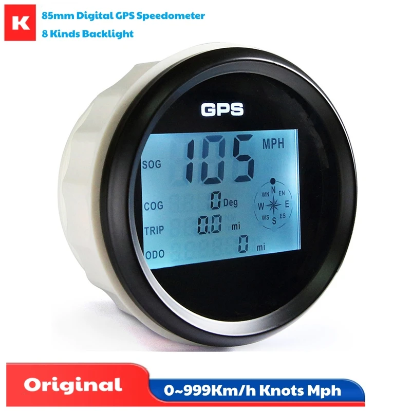 Auto 0-999Km/H Knots Mph Show GPS Speedometers 85mm Boat Digital Speed Gauges with Odometers & Trip Meters Antenna
Auto 0-999Km/H Knots Mph Show GPS Speedometers 85mm Boat Digital Speed Gauges with Odometers & Trip Meters Antenna