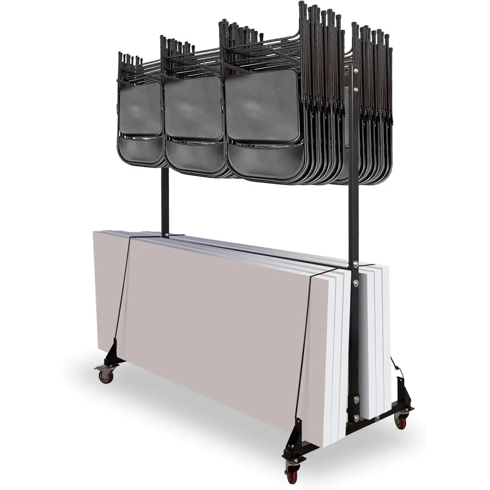 Portable Steel Seat & Table Cart with Locking Wheels - 600 lbs Capacity, Easy Assembly
Portable Steel Seat & Table Cart with Locking Wheels - 600 lbs Capacity, Easy Assembly
