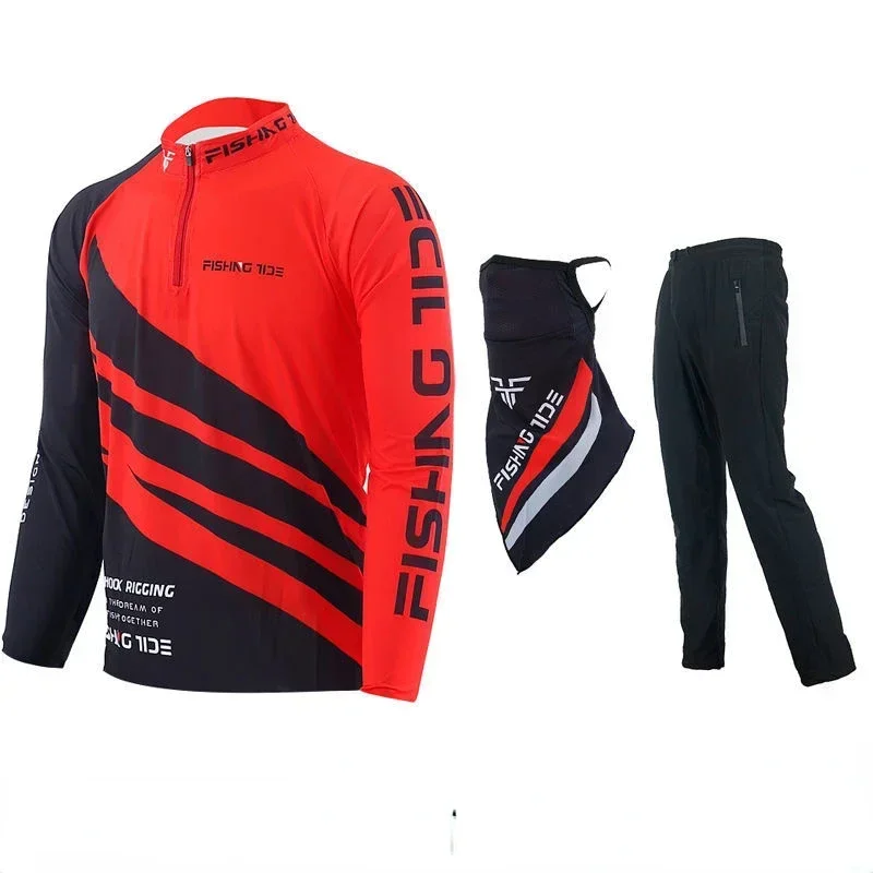New Fishing Suit Sun Protection Fishing Shirt and Pants and Scarf Outdoor Quick Drying Breathable Long Sleeve Clothing 3pcs Set
New Fishing Suit Sun Protection Fishing Shirt and Pants and Scarf Outdoor Quick Drying Breathable Long Sleeve Clothing 3pcs Set