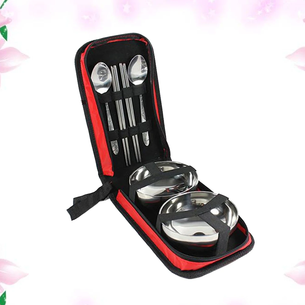 7pcs Stainless Steel Tableware Set 2Bowls 2Spoons 2Chopsticks Portable Outdoor Travel Camping Picnic Safe Hygienic Environmental
7pcs Stainless Steel Tableware Set 2Bowls 2Spoons 2Chopsticks Portable Outdoor Travel Camping Picnic Safe Hygienic Environmental