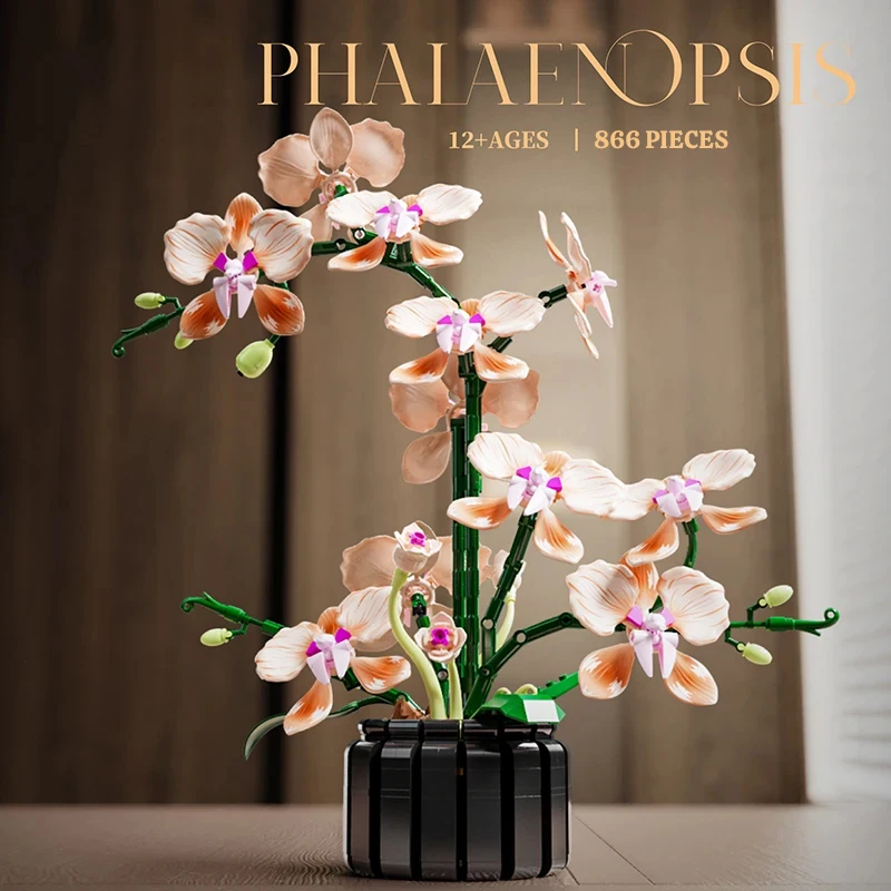 Orchid Building Block Set Realistic Flower Plant Gifts for Home Kitchen Desk Decoration Mother's Day - for Kids Girls Adults
Orchid Building Block Set Realistic Flower Plant Gifts for Home Kitchen Desk Decoration Mother's Day - for Kids Girls Adults