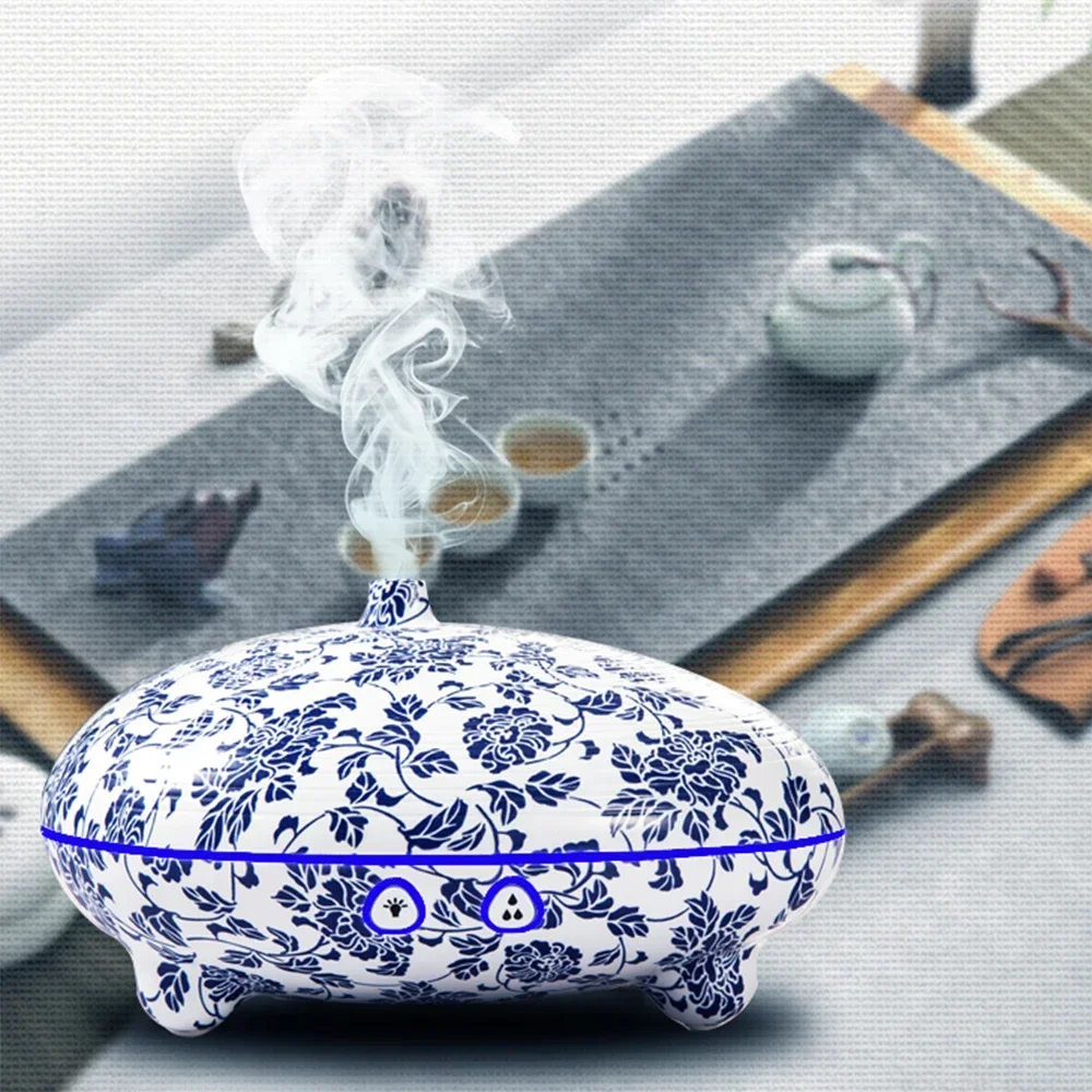 Blue and White Porcelain Grain Diffuser Humidifier Ultrasonic Portable Aromatherapy Machine Silent 7 Color Lights Air Purifier
Blue and White Porcelain Grain Diffuser Humidifier Ultrasonic Portable Aromatherapy Machine Silent 7 Color Lights Air Purifier