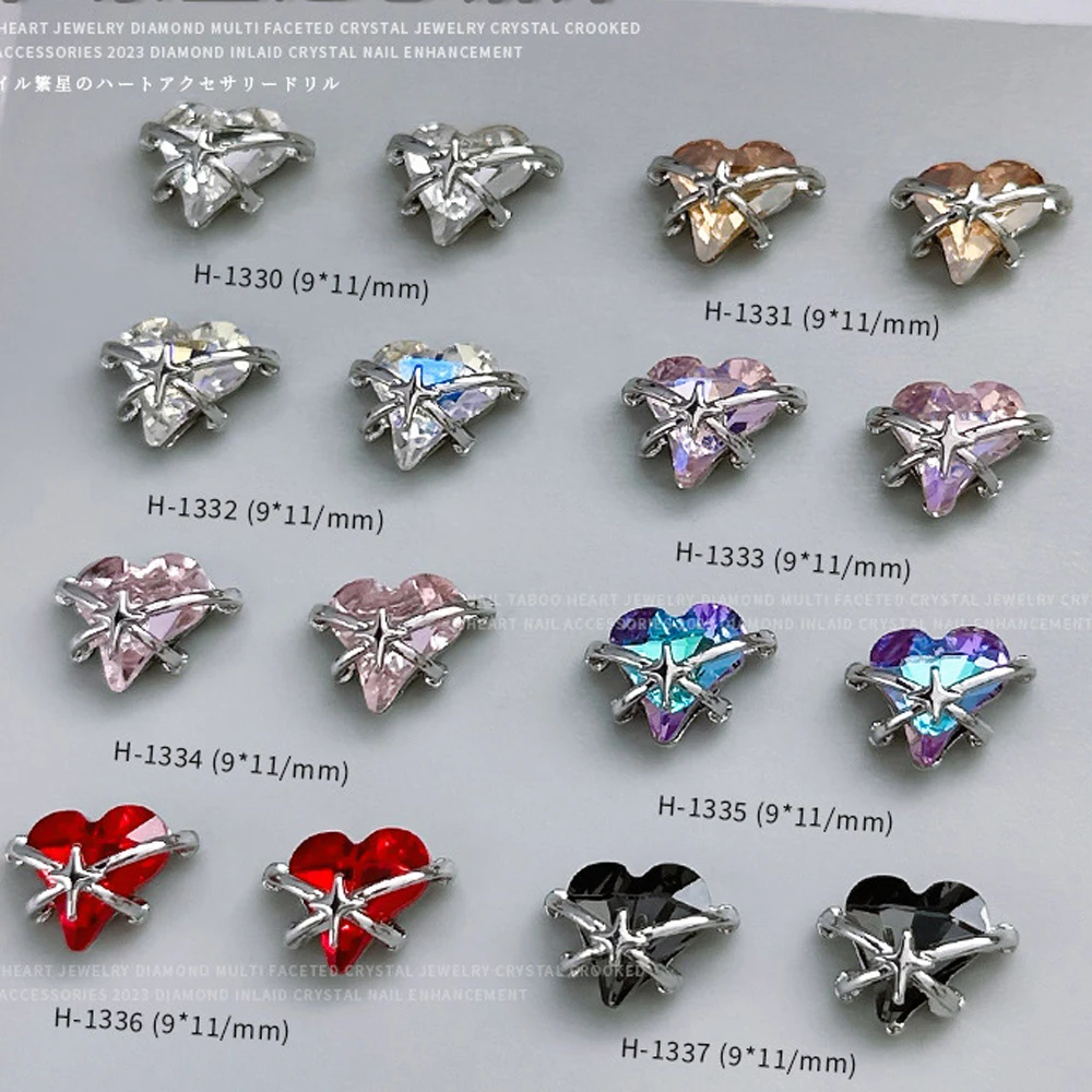 10pcs Crooked Tilted Heart Nail Art Charms 3D Alloy Planet Crystal Heart Nail Rhinestones Silvery Cross DIY Nails Accessories
10pcs Crooked Tilted Heart Nail Art Charms 3D Alloy Planet Crystal Heart Nail Rhinestones Silvery Cross DIY Nails Accessories