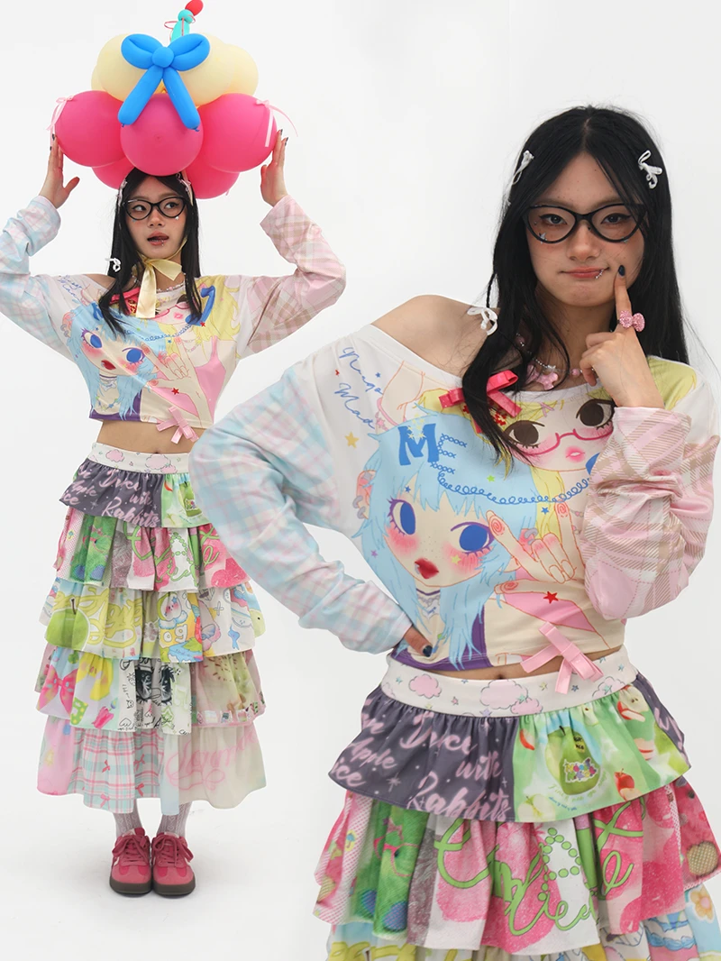 NeogoMade Twin Stars T-irt Original Illustration Slim Fit Long Sve Plaid Waist Cinched ort Top for Girls Trendy Spicy
NeogoMade Twin Stars T-irt Original Illustration Slim Fit Long Sve Plaid Waist Cinched ort Top for Girls Trendy Spicy